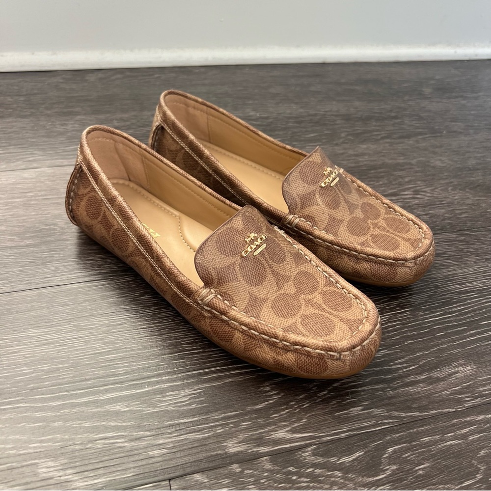 NWOT Coach Marley Driver Signature Loafers